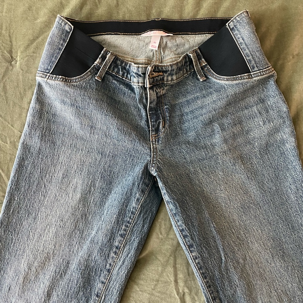 Vintage straight maternity jeans